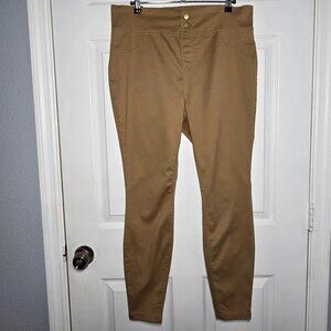 New!!! Terra & Sky Skinny Mid-Rise Jeggings-Brown - Size: 0X (14W)